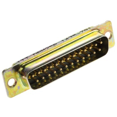 ITT Cannon 25 Way Straight Panel Mount D-Sub Connector Male D3HC-MP-M