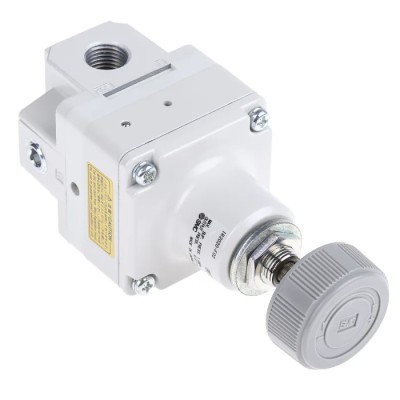 SMC Pneumatic Regulator 0.01 MPa Minimum Operating Pressure, G 1/4 Outlet Size IR2000