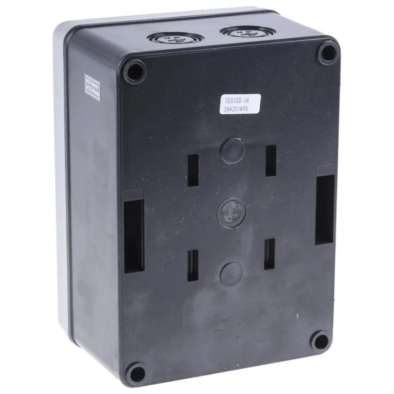 RS PRO 4-Pole DIN Rail Isolator Switch IP65, 63A, 22 kW, 3-Phase, Red Handle IP65