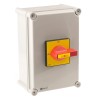 RS PRO 6-Pole DIN Rail Isolator Switch, Red Handle, IP65, 40A, 15 kW IP65