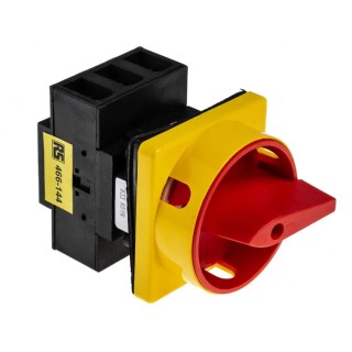 RS PRO 3-Pole Panel Mount Isolator Switch, IP65, 40A, 45 kW IP65