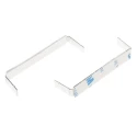 RS PRO Natural Aluminium Self-Adhesive Open Arm Cable Clip 63.7mm x 9.8mm x 17.5mm 475-192