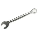 Facom Combination Spanner 24 mm Satin Chrome Alloy Steel 267mm Overall Length 12-Point 15° Offset Angle 440.24
