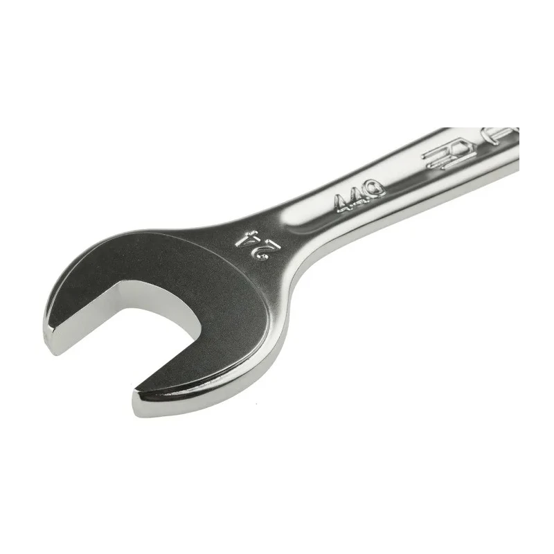 Facom Combination Spanner 24 mm Satin Chrome Alloy Steel 267mm Overall Length 12-Point 15° Offset Angle 440.24