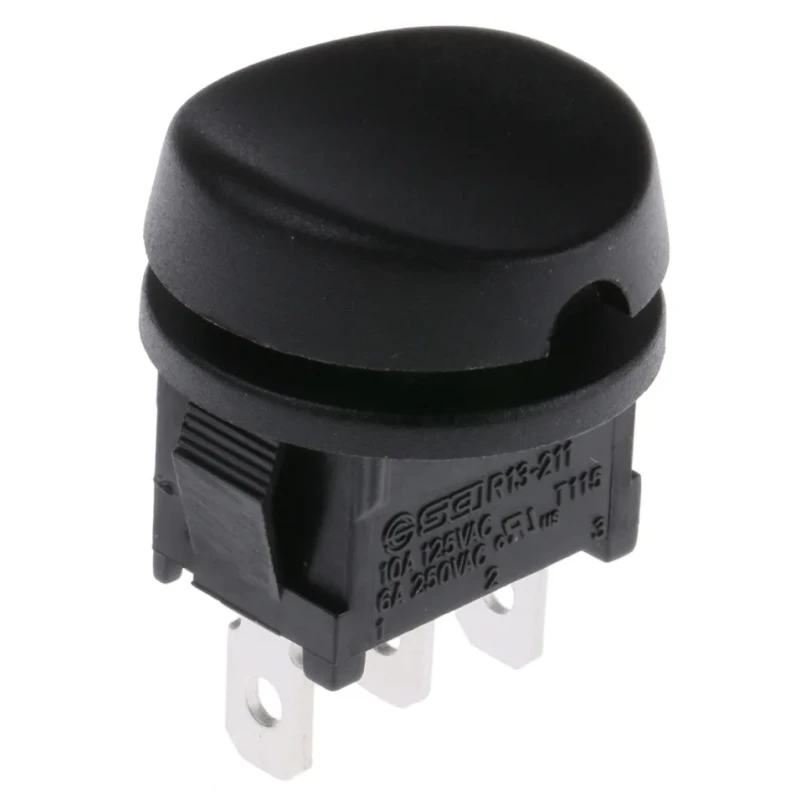 RS PRO SPDT On-Off-On Rocker Switch Panel Nylon Housing IP66 10A 250V AC 28V DC 419-772