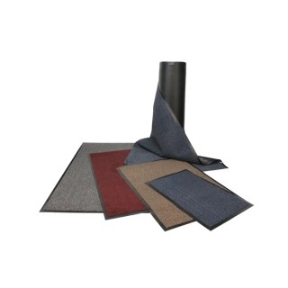 Coba Europe Vyna-Plush Entrance Mat Cutpile Indoor Use Black Grey 600mm x 900mm x 7mm VP010601
