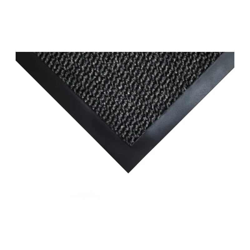 Coba Europe Vyna-Plush Entrance Mat Cutpile Indoor Use Black Grey 600mm x 900mm x 7mm VP010601