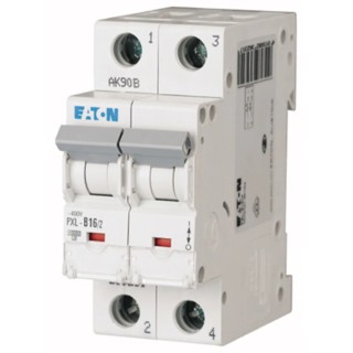 Eaton xPole Miniature Circuit Breaker 2-Pole 16A Type C 400V AC 48V DC 10 kA Breaking Capacity 236289 PXL-C16/2