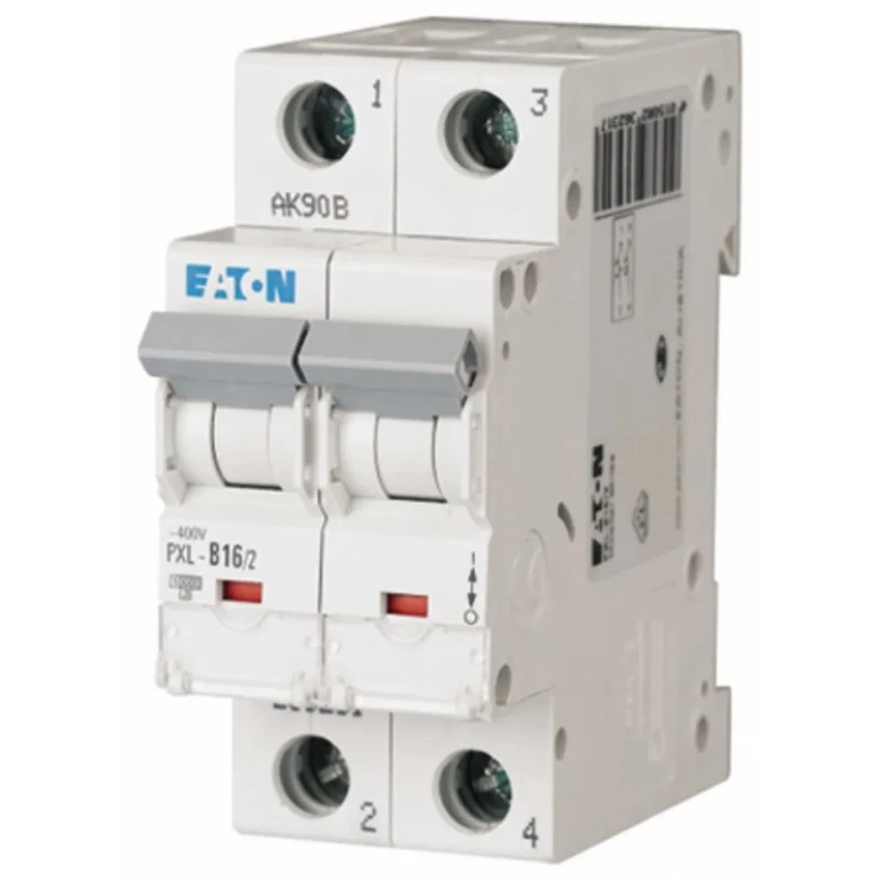 Eaton xPole Miniature Circuit Breaker 2-Pole 16A Type C 400V AC 48V DC 10 kA Breaking Capacity 236289 PXL-C16/2