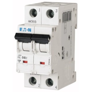 Eaton xPole Miniature Circuit Breaker 2-Pole 40A Type C 400V AC 48V DC 10 kA Breaking Capacity 236293 PXL-C40/2