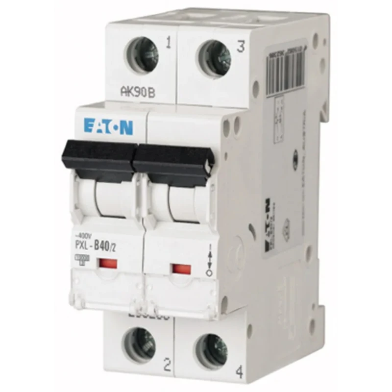 Eaton xPole Miniature Circuit Breaker 2-Pole 40A Type C 400V AC 48V DC 10 kA Breaking Capacity 236293 PXL-C40/2