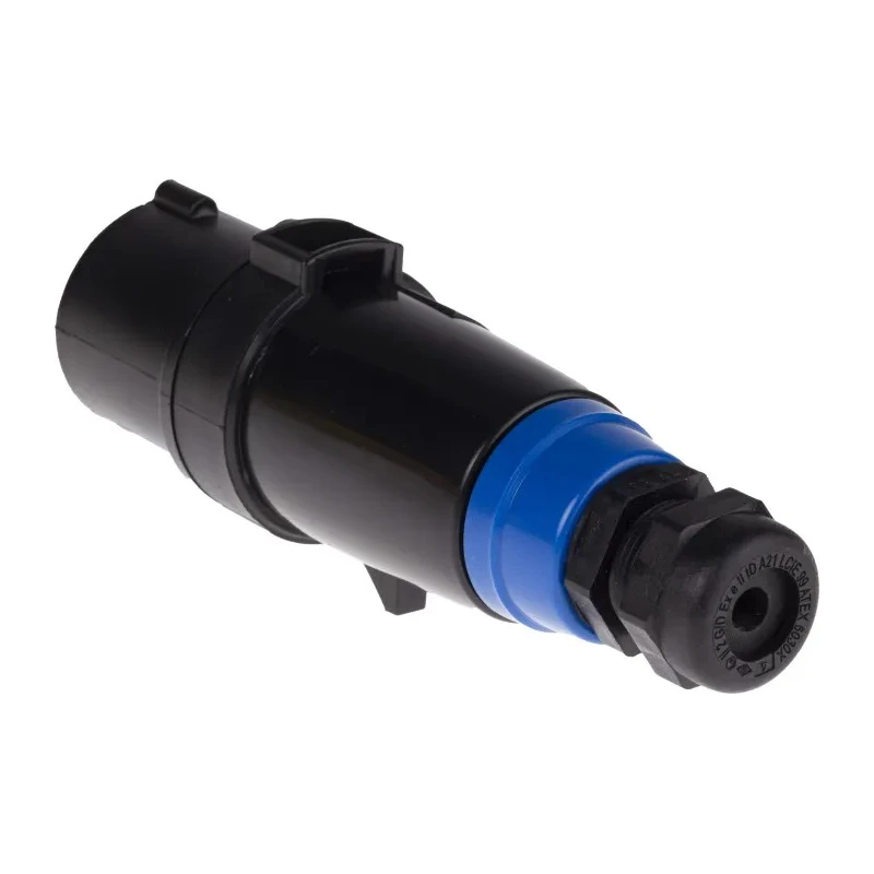 Emerson Appleton Industrial Power Connector 2P+PE Cable Mount IECEx/ATEX IP66 Blue 16A 200, 250V ac 