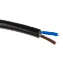 RS PRO 2 Core Power Cable Black 0.75mm² PVC Insulated 100m 70°C 491-926