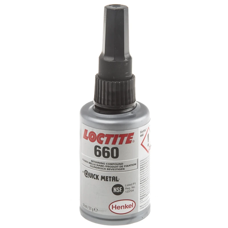 Loctite Grey Quick-Metal 660 High Strength Retaining Compound Gel Bottle 50 ml 150°C -55°C 229232