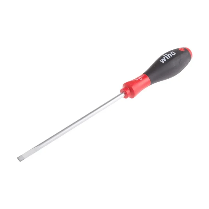 Wiha Slotted Screwdriver 25 mm Blade VDE 1000V Approved Bi-Material Handle Chrome Vanadium Steel Blade 150mm Overall 00700