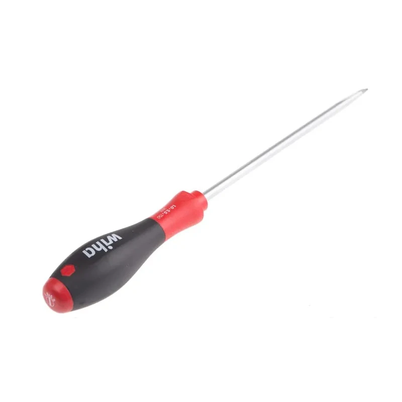 Wiha Slotted Screwdriver 25 mm Blade VDE 1000V Approved Bi-Material Handle Chrome Vanadium Steel Blade 150mm Overall 00700