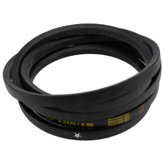 RS PRO Drive Belt, belt section A 2488 mm Outside Length, 2438 mm Inside Length, 13 mm Width, 8 mm Height, Polyester 471-550
