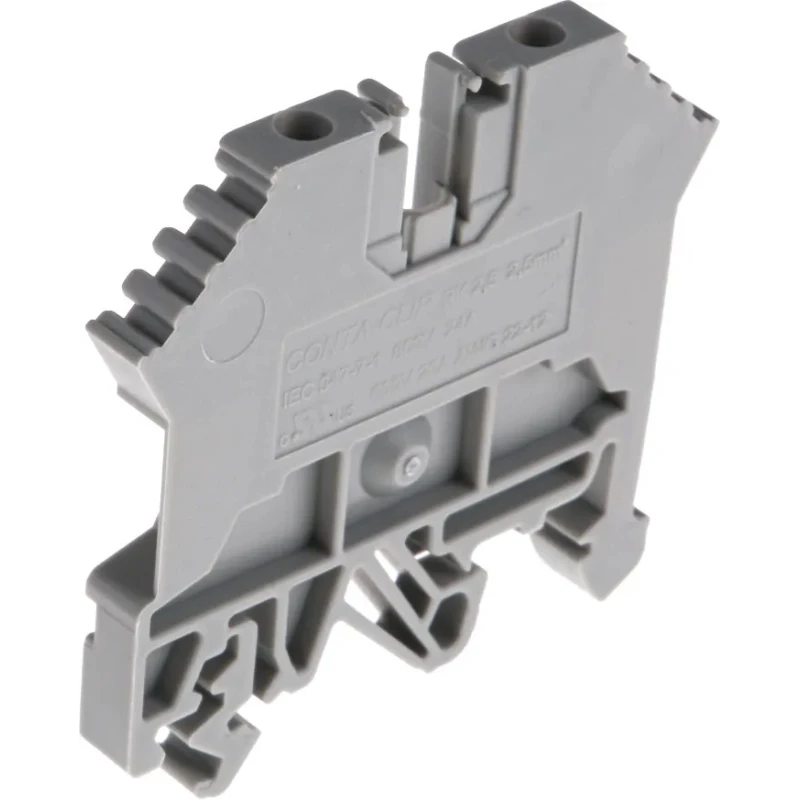 RS PRO Feed Through Terminal Block Grey 0.2 to 2.5 mm² 1-Level Screw Terminal 800V 24A 501-639