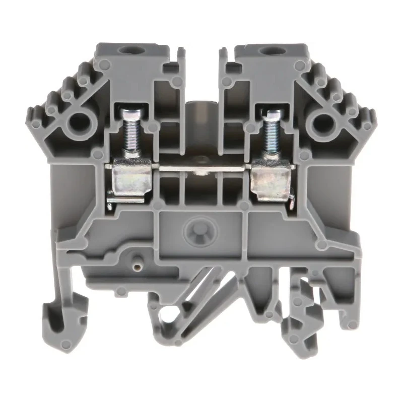 RS PRO Feed Through Terminal Block Grey 0.2 to 2.5 mm² 1-Level Screw Terminal 800V 24A 501-639