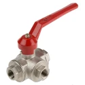 RS PRO Brass Threaded 2 in BSPP Ball Valve, Aluminium Handle, Maximum 120°C Operating Temperature 486-322