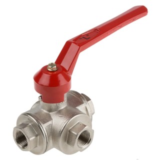 RS PRO Brass Threaded 2 in BSPP Ball Valve, Aluminium Handle, Maximum 120°C Operating Temperature 486-322