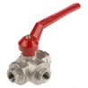 RS PRO Brass Threaded 2 in BSPP Ball Valve, Aluminium Handle, Maximum 120°C Operating Temperature 486-322