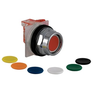 Schneider Electric Harmony 9001K Series Illuminated Push Button Switch Spring Return 30 mm Cutout 1 CO 9001KR2UH13