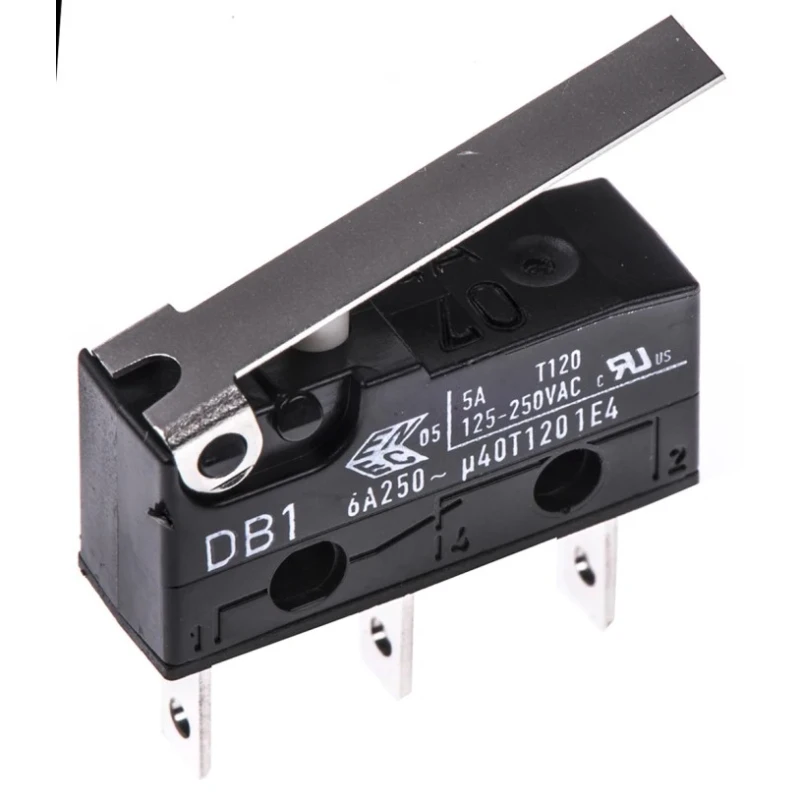 ZF Hinge Lever Micro Switch Tab Terminal 6A 250V ac SPDT IP50 DB1C-B1LC