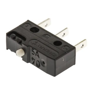 ZF Button Micro Switch with Tab Terminal 6A 250 V ac SPDT IP50 DB1C-B1AA