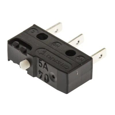 ZF Button Micro Switch with Tab Terminal 6A 250 V ac SPDT IP50 DB1C-B1AA