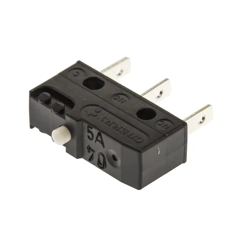 ZF Button Micro Switch with Tab Terminal 6A 250 V ac SPDT IP50 DB1C-B1AA