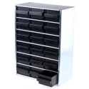 Raaco ESD Cabinet 18 Drawer, Galvanised Steel, EN 61340-5-1 Compliant, 306x417x150 mm 102544