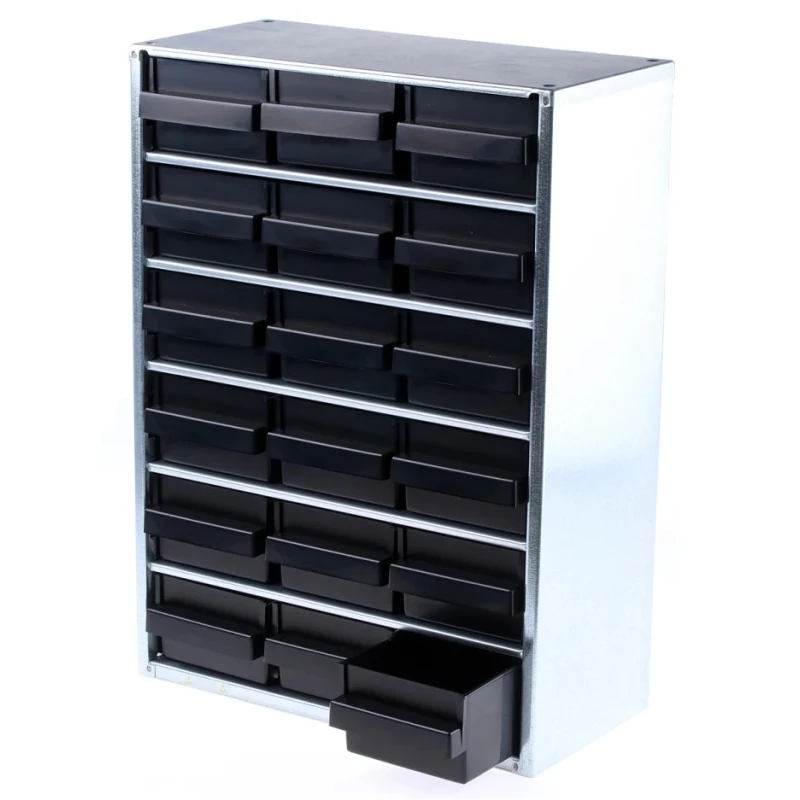 Raaco ESD Cabinet 18 Drawer, Galvanised Steel, EN 61340-5-1 Compliant, 306x417x150 mm 102544