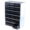 Raaco ESD Cabinet 18 Drawer, Galvanised Steel, EN 61340-5-1 Compliant, 306x417x150 mm 102544