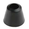 RS PRO Round Anti-Vibration Mount Foot, Polyethylene Material, Black, 19 mm Outside Diameter, 15.9 mm Height 543-513