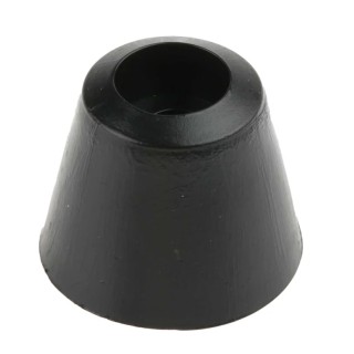 RS PRO Round Anti-Vibration Mount Foot, Polyethylene Material, Black, 19 mm Outside Diameter, 15.9 mm Height 543-513