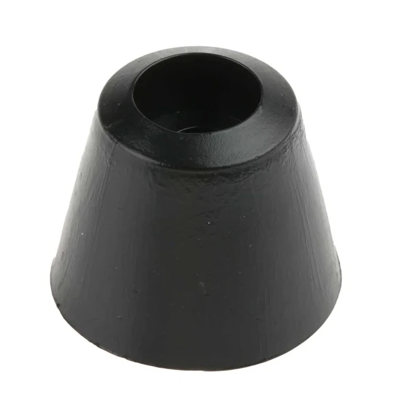 RS PRO Round Anti-Vibration Mount Foot, Polyethylene Material, Black, 19 mm Outside Diameter, 15.9 mm Height 543-513