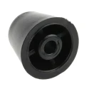 RS PRO Round Anti-Vibration Mount Foot, Polyethylene Material, Black, 19 mm Outside Diameter, 15.9 mm Height 543-513