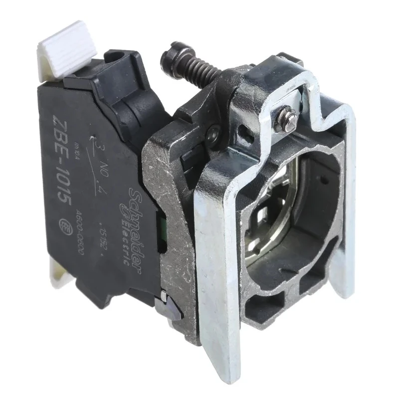 Schneider Electric Harmony XB4 Series Contact Block, 1 NO, Screw Clamp Terminals, Metal Fixing Collar ZB4BZ1015