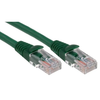 RS PRO Cat5e Ethernet Cable 0.5 m Green RJ45 Male to RJ45 Male U/UTP Low Smoke Zero Halogen 556-837
