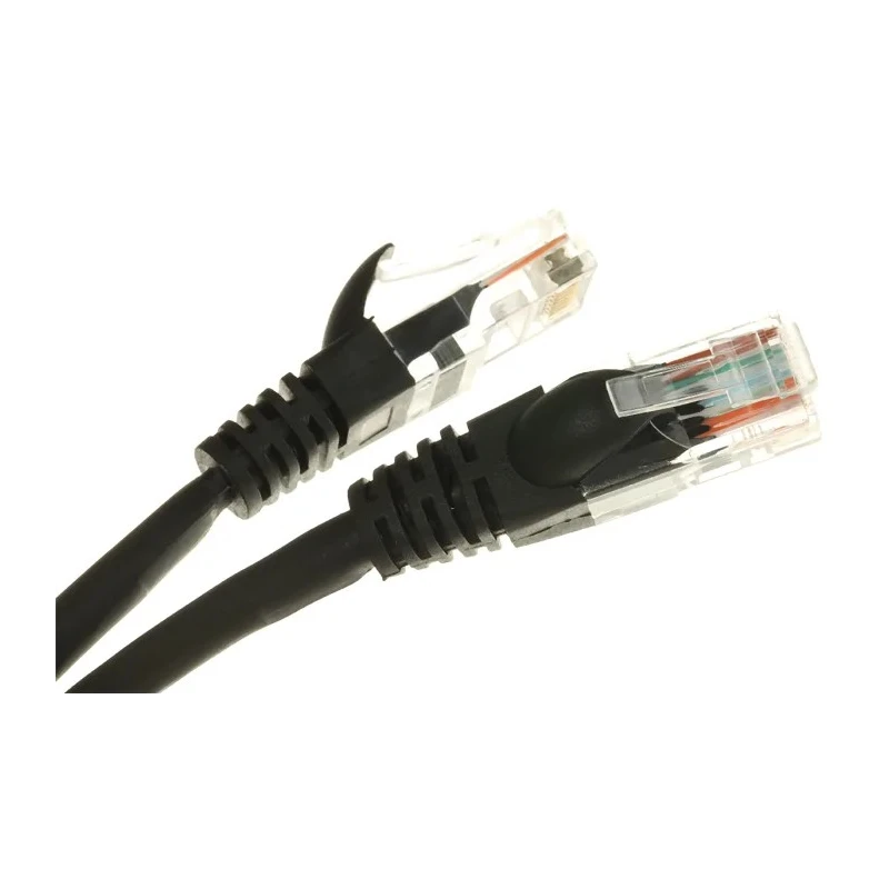 RS PRO Cat5e Ethernet Cable RJ45 Male to RJ45 Male 5 m Black Low Smoke Zero Halogen 556-887