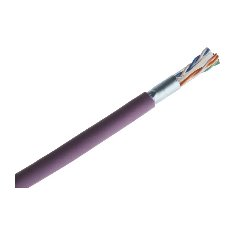 RS PRO Cat6 Ethernet Cable 305 m Purple Unterminated F/UTP Low Smoke Zero Halogen Cat6