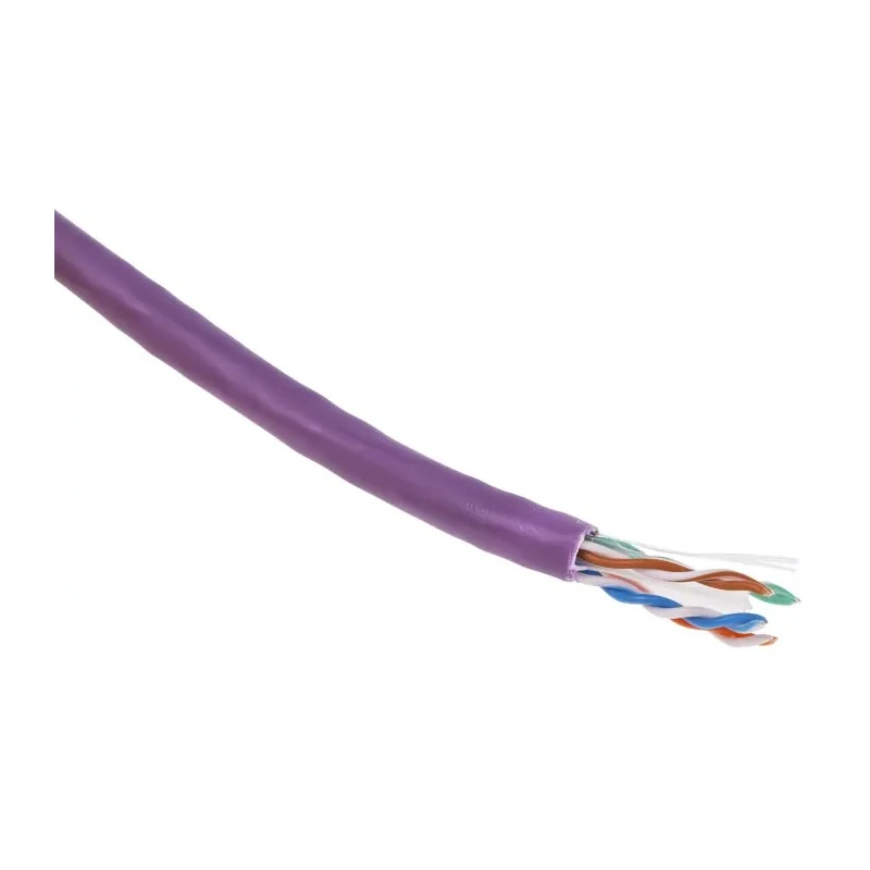 RS PRO Cat6 Ethernet Cable 305 m Purple U/UTP Low Smoke Zero Halogen Cat6