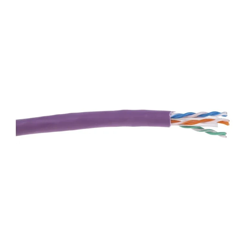RS PRO Cat6 Ethernet Cable 305 m Purple U/UTP Low Smoke Zero Halogen Cat6