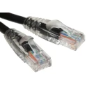 RS PRO Cat5e Ethernet Cable RJ45 Male to RJ45 Male 2m Black Unshielded PVC 557-519