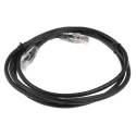 RS PRO Cat5e Ethernet Cable RJ45 Male to RJ45 Male 2m Black Unshielded PVC 557-519