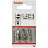 Bosch Slotted Screwdriver Bit Set 3-Piece, 1/4 in Drive Size, 5.5 mm Blade Width, 25 mm Overall Length 2607001461