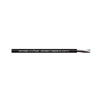 Lapp UNITRONIC SENSOR FD Lif9Y11Y Control Cable, 3 Cores 22 AWG, Unscreened, 50 m, Black Polyurethane Sheath Lif9Y11Y