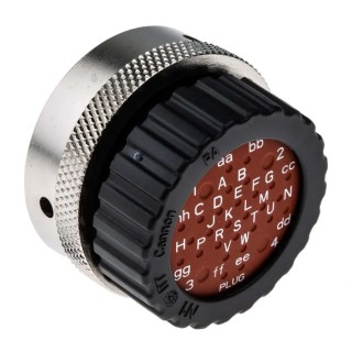 ITT Cannon Circular Connector 32 Contacts Cable Standard Plug Female IP67 Trident Neptune Series TN6S24-0428S1L / 192900-0055