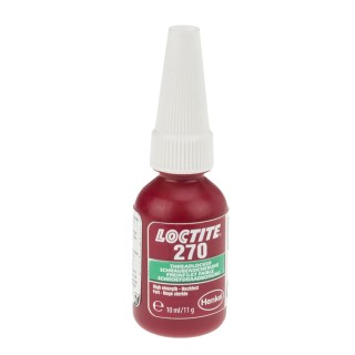 Loctite High Strength Green Thread Lock Adhesive, 10 ml Bottle, 24 h Cure Time 1336326